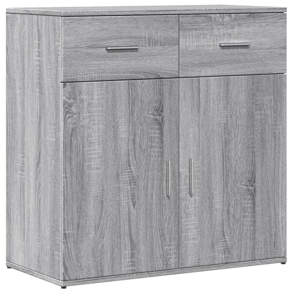 vidaXL Buffet sonoma gris 79x38x80 cm bois d'ingénierie