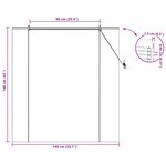 vidaXL Store de Fenêtre Géométrique Marron 140 x 160 cm Bambou