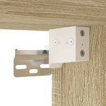 vidaXL Meuble TV mural Chêne sonoma 40x34 5x40 cm