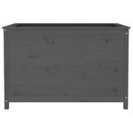 vidaXL Lit surélevé de jardin gris 119 5x82 5x78 cm bois de pin massif