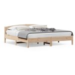 vidaXL Cadre de lit sans matelas 200x200 cm bois massif de pin