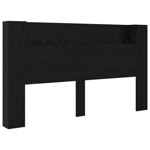 vidaXL Tête de lit Chêne noir 180 x 17 x 104 5 cm Bois d'ingénierie