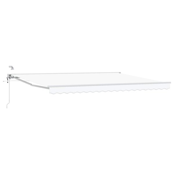 vidaXL Auvent rétractable électrique Blanc 4 × 3 m