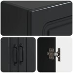 vidaXL Ensemble de Meubles 2 Pièces Noir Bois d'ingénierie