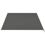 vidaXL Tissu de remplacement pour auvent Anthracite 5x3 5 m