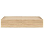 vidaXL Cadre de lit chêne Sonoma 180x200 cm super king