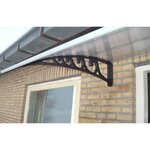 vidaXL Auvent Argenté Plastique