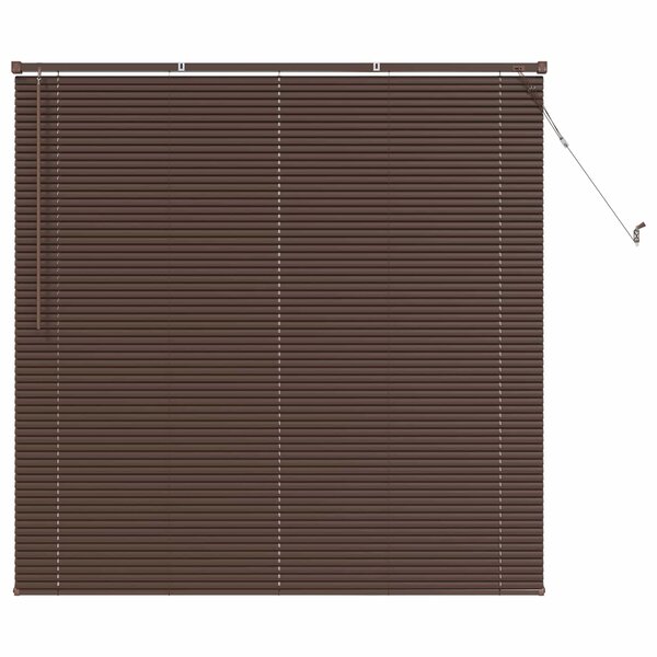 vidaXL Store Vénitien Marron foncé avec motif 150 x 140 cm PVC