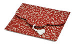 PAPERTREE AMADEUS Lot de 5 Enveloppes 18x15 CD Rouge