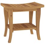 vidaXL Table d'appoint de salle de bain 50x35x45cm bois de teck solide
