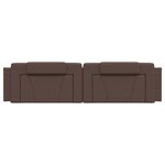 vidaXL Coussin de tête de lit marron 200 cm similicuir