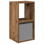 vidaXL Table de chevet avec tiroir Bois ancien 30 5 x 27 x 59 5 cm