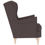 vidaXL Fauteuil marron foncé 74x84x100 cm tissu