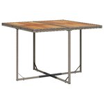 vidaXL Ensemble à manger de jardin 11Pièces avec coussins gris poly rotin