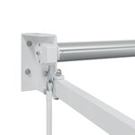 vidaXL Auvent Blanc 4 5 × 3 m Métal
