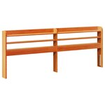 vidaXL Cadre de lit sans matelas cire marron 160x200cm bois pin massif