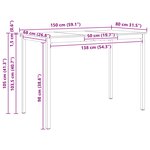 vidaXL Table de bar Blanc 110 x 55 x 105 cm Bois de pin massif