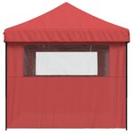 vidaXL Tente de fête 292 x 580 x 315 cm Bordeaux Tissu Oxford