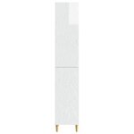vidaXL Ensemble de Meubles 2 Pièces Blanc brillant Bois d'ingénierie