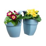 ELHO - Pot de fleurs -  Vibia Campana Flower Twin 21 - Bleu Vintage