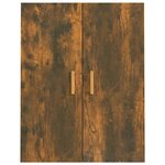 vidaXL Armoire murale suspendue Chêne fumé 69 5x34x90 cm
