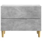 vidaXL Cabinet de chevet avec tiroir Gris béton 62 x 34 5 x 48 cm