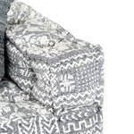 vidaXL Pouf modulaire à 2 places Gris clair Tissu