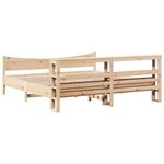 vidaXL Cadre de lit avec tête de lit 180x200 cm bois de pin massif