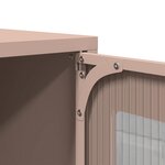 vidaXL Buffet haut rose 68x39x107 cm acier