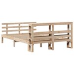 vidaXL Cadre de lit avec tête de lit sans matelas 120x200 cm