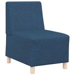 vidaXL Unité de Sofa Modulaire Sans Accoudoirs 2 Pièces Bleu