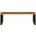 vidaXL Table basse 100x50x35 cm Bois de récupération solide et acier