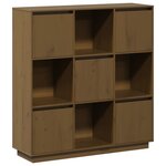 vidaXL Buffet Marron miel 110 5x35x117 cm Bois massif de pin