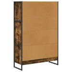 vidaXL Bibliothèque Chêne Fumé 80 x 30 x 155 cm Bois d'ingénierie
