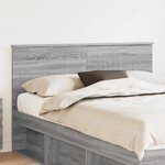 vidaXL Tête de lit Gris Sonoma 140 cm Bois d'ingénierie