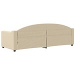 vidaXL Lit de repos crème 80x200 cm tissu