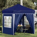 vidaXL Tente de fête pop-up 195 x 195 x 245 cm Bleu Tissu Oxford