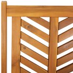 vidaXL Fauteuil inclinable 8 Pièces Marron 57 x 71 x 90cm bois