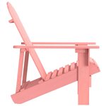 vidaXL Chaise de jardin Adirondack Bois de sapin massif Rose