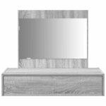 vidaXL Table de Toilette Gris 83 x 40 x 70 cm Bois d'ingénierie
