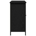 vidaXL Buffet Chêne noir 100 x 35 x 70 cm Bois d'ingénierie