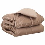 vidaXL Duvet complet toute l'année Doré 200 x 140 cm