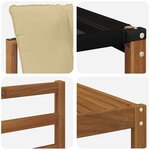 vidaXL Ensemble de canapés d'extérieur 7 pc Naturel et Beige