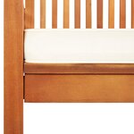 vidaXL Chaises de jardin avec coussins lot de 4 Bois d'acacia massif