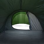 vidaXL Tente de camping tunnel 4 personnes vert imperméable