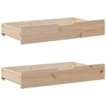 vidaXL Cadre de lit sans matelas 140x190 cm bois de pin massif
