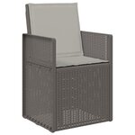 vidaXL Chaises de jardin salle à manger 2 Pièces Gris clair PP