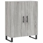 vidaXL Buffet haut Sonoma gris 69 5x34x180 cm Bois d'ingénierie