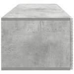 vidaXL Meuble TV mural Gris béton 98 x 41 x 30 cm Bois d'ingénierie