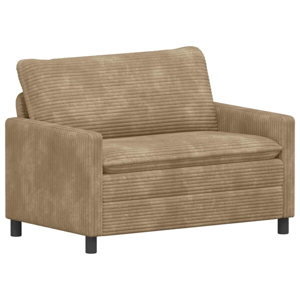 vidaXL Canapé Taupe 126 x 81 x 87 5 cm Polyester